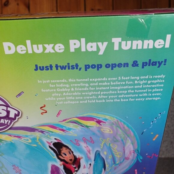 Tunnel Tent Gabby's Dollhouse Kids Fun Crawling Tunnel Toy - Picture 4 of 5